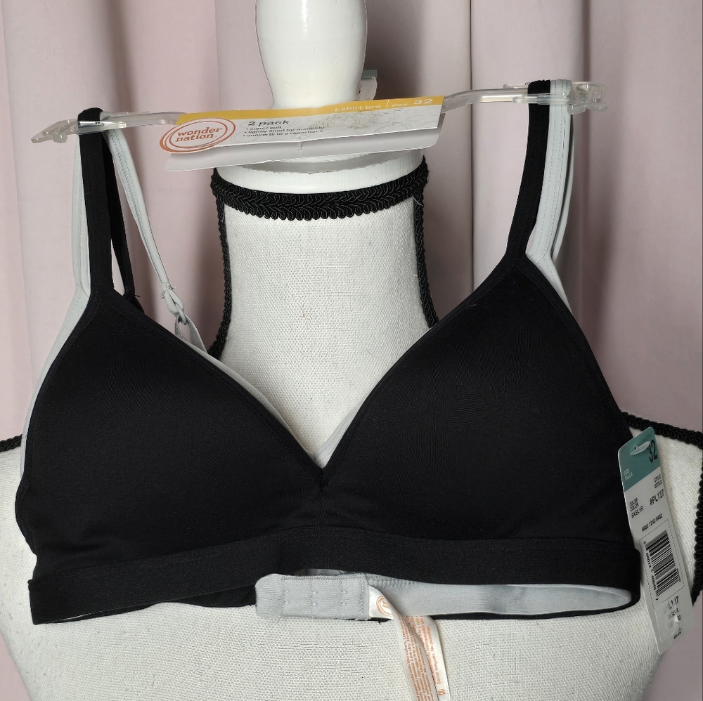 2pc Girls T-Shirt Bra